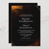 Hochzeits-Einladung - Halloween-elegantes Einladung (Vorne/Hinten)