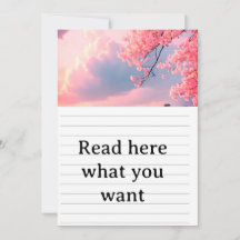 Hochzeits-Einladung Kirschblüten-Frühling - Japani