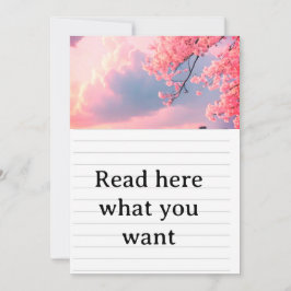 Hochzeits-Einladung Kirschblüten-Frühling - Japani Einladung