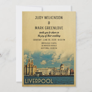 Hochzeits-Einladung Liverpool UK England Einladung