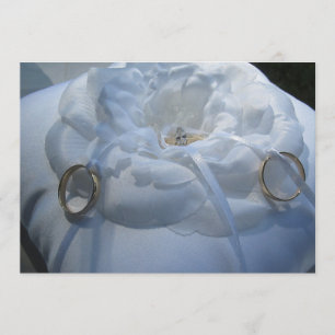 Hochzeits-Einladung mit Ringen Einladung