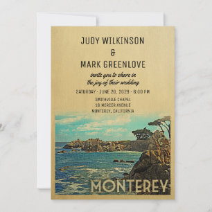 Hochzeits-Einladung Monterey Vintage Mitte des Jah Einladung