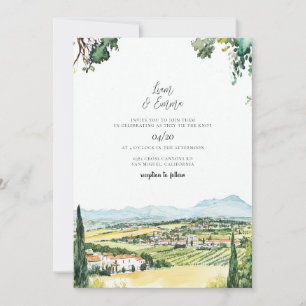 Hochzeits-Einladung Napa Valley Einladung