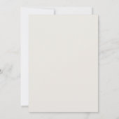 Hochzeits-Einladung Navy Botanical Scroll Einladung (Rückseite)