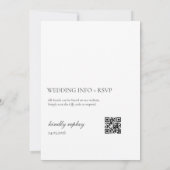 Hochzeits-Einladung "Ölzweig" mit QR-Code Einladung (Rückseite)