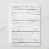 Hochzeits-Einladung - rustikaler aquamariner Einladung (Rückseite)