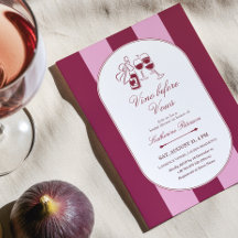 Hochzeits-Einladung 'Vino Before Vows'