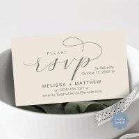 Hochzeits-Einladungen RSVP-Erinnerung Modern Minim