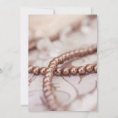 Hochzeits-Einladungs-Perlen Einladung (Rückseite)