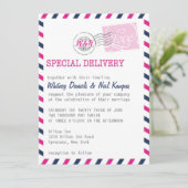 Hochzeits-Einladungs-Postdienst-Sammlung Einladung (Stehend Vorderseite)