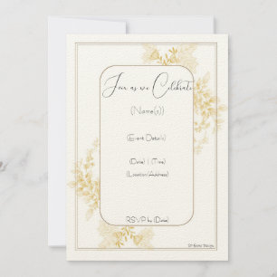 Hochzeits-Einladungskarte Einladung