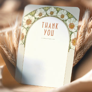 Hochzeits-Einlegekarte Danke Vintage Art Nouveau Einladung