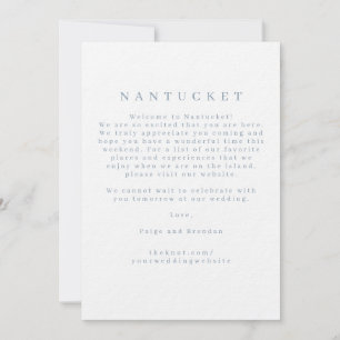 Hochzeits-Empfangskarte Nantucket Einladung