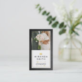 Hochzeits-Ereignis-Fotografie-Visitenkarte Terminkarte (Stehend Vorderseite)