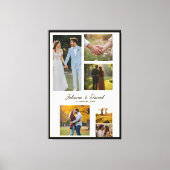 Hochzeits Erinnerungen Individuelle Collage Leinwanddruck (Vorderseite)