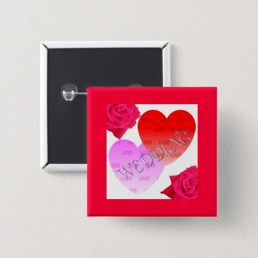 HOCHZEITS-FEIER BUTTON (Vorne & Hinten)