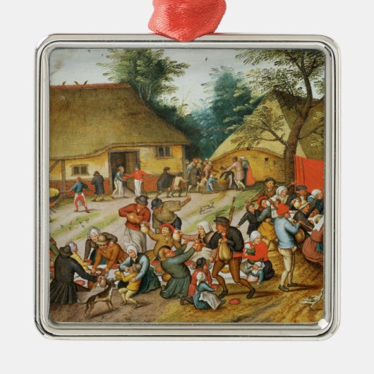 Hochzeits-Fest Ornament Aus Metall (Vorne)