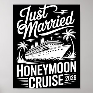 Hochzeits-Flitterwochen-Kreuzfahrt 2026 Tropische Poster