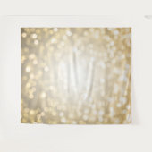 Hochzeits-Foto-Hintergrund-GoldBokeh Lichter Wandteppich (Vorderseite (Horizontal))