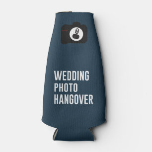 Hochzeits-Foto-Kater-Bierflasche cooler Flaschenkühler