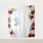 Hochzeits-Foto-Stand-Burgunder roter Wandteppich (Vorderseite)