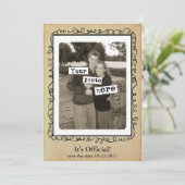 Hochzeits-Foto-Vorlage für Save-the-Date-Karten Save The Date (Stehend Vorderseite)