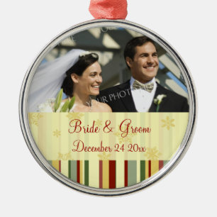 Hochzeits-Foto-Weihnachtsverzierung Ornament Aus Metall