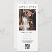 Hochzeits-Fotobooth QR-Code Save The Date (Rückseite)