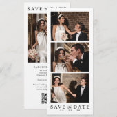Hochzeits-Fotobooth QR-Code Save The Date (Vorne/Hinten)