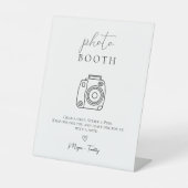 Hochzeits-Fotobooth-Tischschild Sockelschild (Vorderseite)