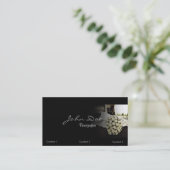 Hochzeits-Fotografie-Visitenkarte Visitenkarte (Stehend Vorderseite)