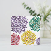 Hochzeits-Frühling blüht Einladung nach Maß (Stehend Vorderseite)