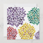 Hochzeits-Frühling blüht Einladung nach Maß (Vorderseite)