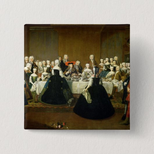 Hochzeits-Frühstück Button (Vorderseite)