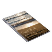 Hochzeits-Gast-Buch-Welle am Notizblock (Rechte Seite)