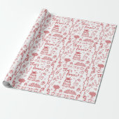 Hochzeits-Gekritzel-Geschenkpapier Geschenkpapier (Ungerollt)