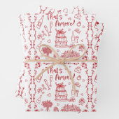 Hochzeits-Gekritzel-Geschenkpapier Geschenkpapier Set (Beispiel)