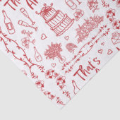 Hochzeits-Gekritzel-Tissue-Papier Seidenpapier (Detail)