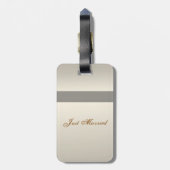 Hochzeits-Gepäckanhänger Gepäckanhänger (Rückseite vertikal)