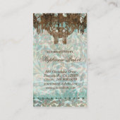 Hochzeits-Geschäfts-Karten-Vintager Visitenkarte (Rückseite)