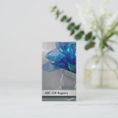 Hochzeits-Geschenkladen-Visitenkarten Visitenkarte (Stehend Vorderseite)