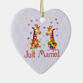 Hochzeits-Giraffen Keramikornament (Rechts)