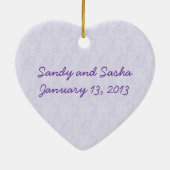 Hochzeits-Giraffen Keramikornament (Hinten)