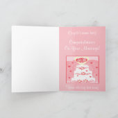 Hochzeits-Glückwunsch-Gruß-Karte Karte (Innenseite)