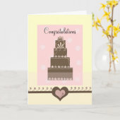 Hochzeits-Glückwünsche Karte (Gelbe Blume)