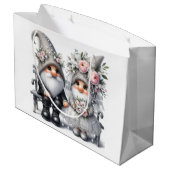 Hochzeits-Gnom Große Geschenktüte (Rückseite Schrägansicht)