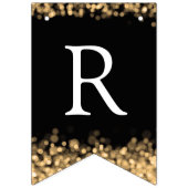 Hochzeits-Goldschein-Goldlichter Wimpelkette (Zweite Fahne)