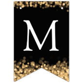 Hochzeits-Goldschein-Goldlichter Wimpelkette (Erste Fahne)