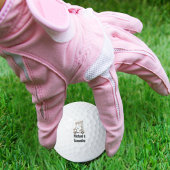 Hochzeits-Golfwagen Süße Braut Bräutigam Monogramm Golfball