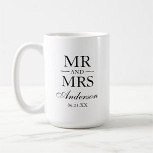 Hochzeits-Herr und Frau Large Kaffeetasse